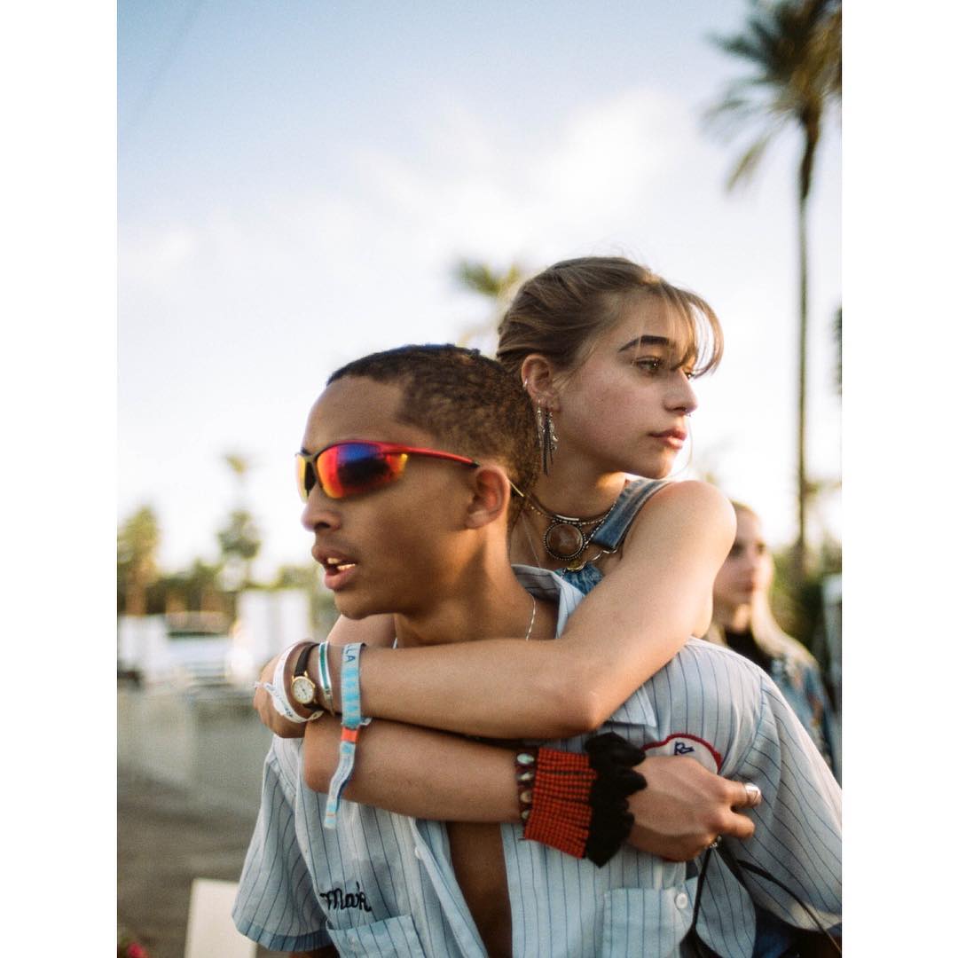 Odessa Adlon and her former boyfriend, Jaden Smith 