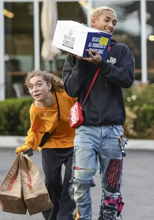 Jaden Smith and Girlfriend Odessa Adlon Head to Prom in Matching