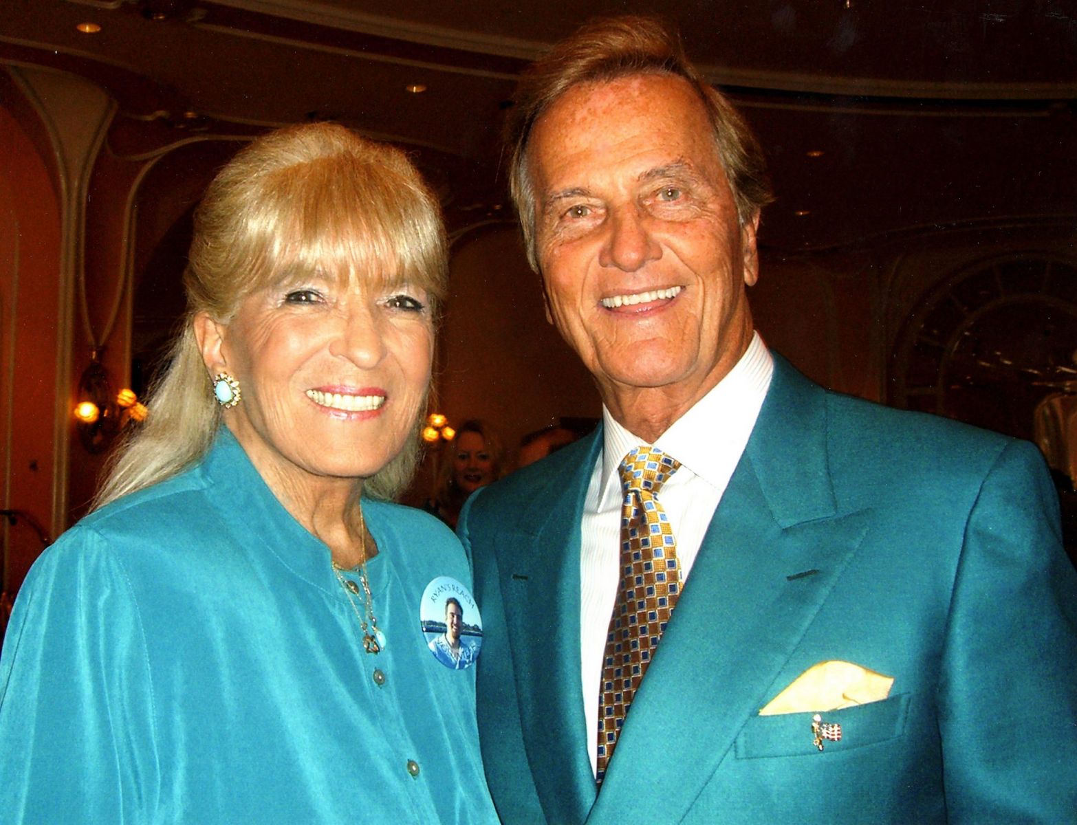 Pat Boone alongside his late wife, Shirley 