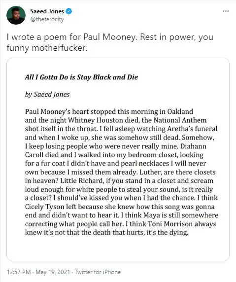 Comedian Paul Mooney Dies At 79 A Look Into His Life Before Death