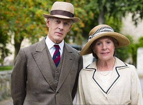Penelope Wilton with her on-screen partner in Downton 