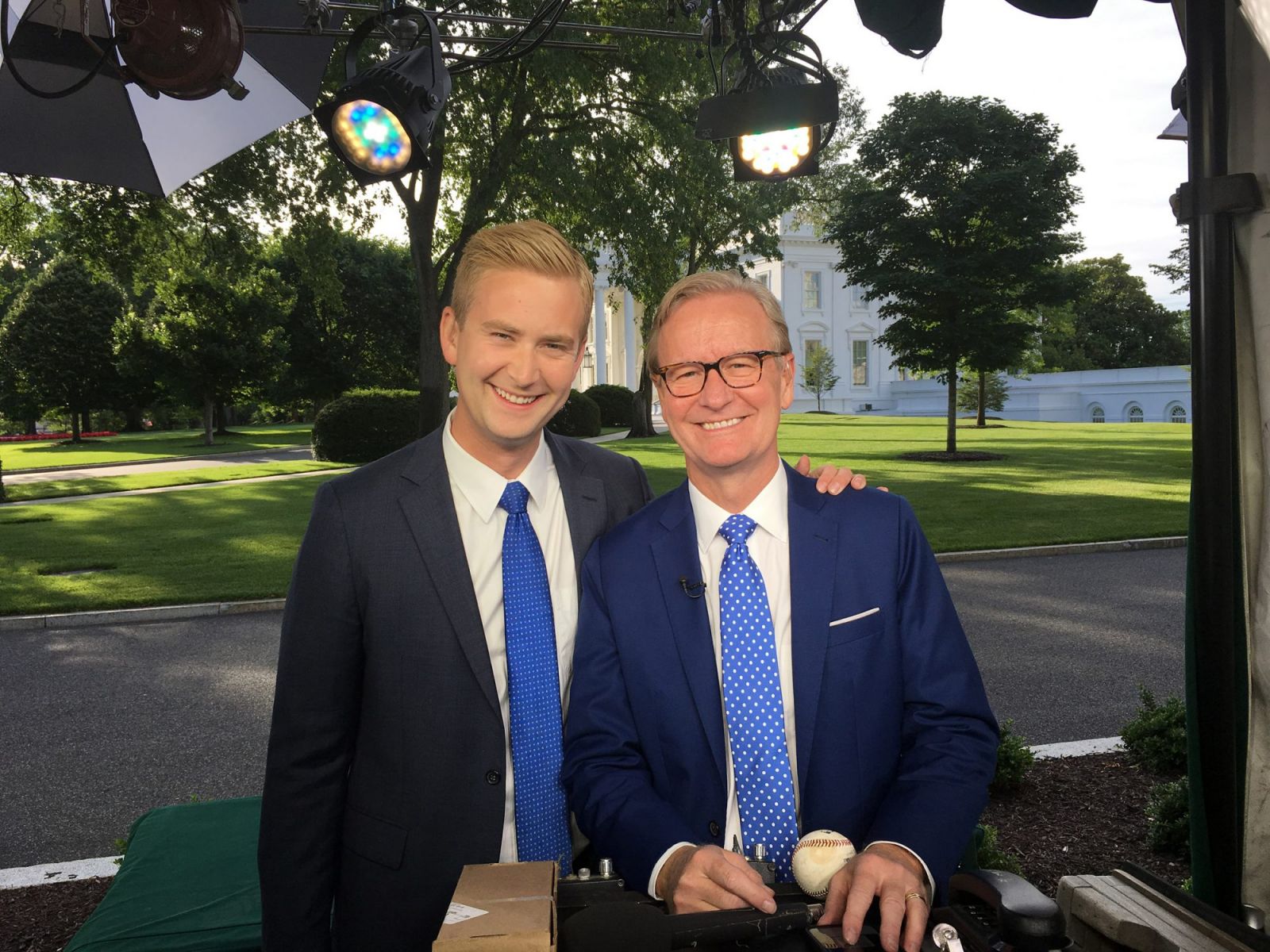 Peter Doocy Alongside His Father Steve Doocy