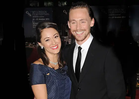 Susannah Fielding with her ex-partner Tom Hiddleston
