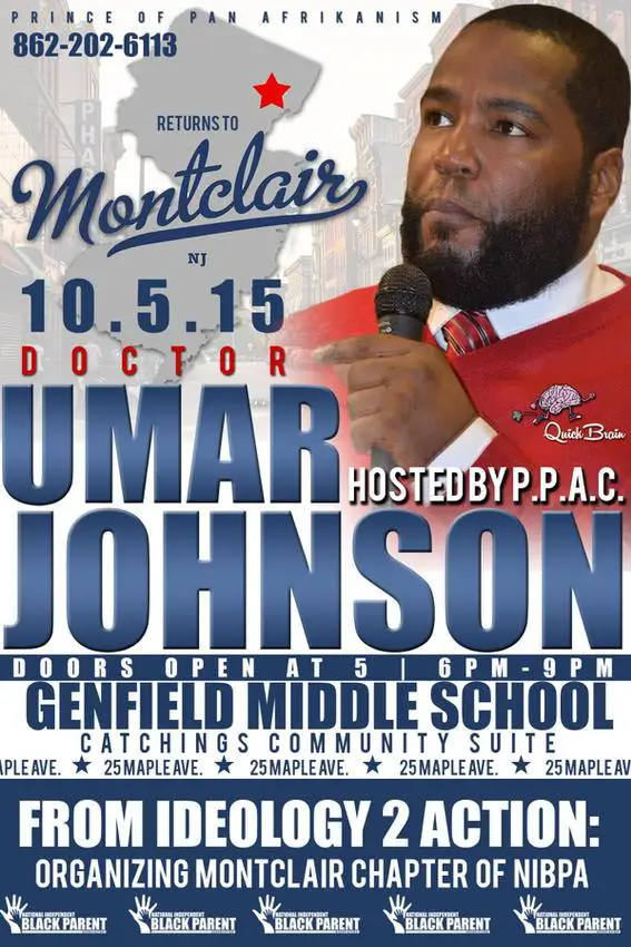 Dr. Umar Johnson, representing the National Independent Black Parent Association (NIBPA) as a speaker Dr. Umar Johnson, representing the National Independent Black Parent Association (NIBPA) as a speaker 