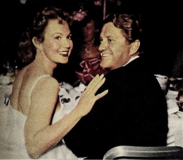 Virginia Mayo and her husband, Michael O'Shea
