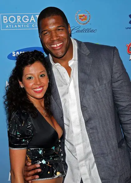 Wanda Hutchins with ex-husband, Michael Strahan