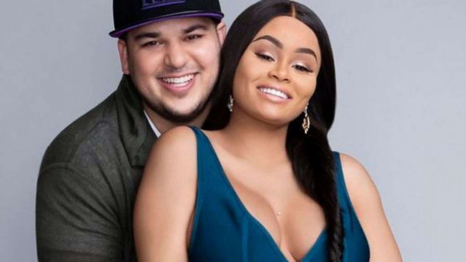 Rob Kardashian alongside his former girlfriend turned fiance Blac Chyna